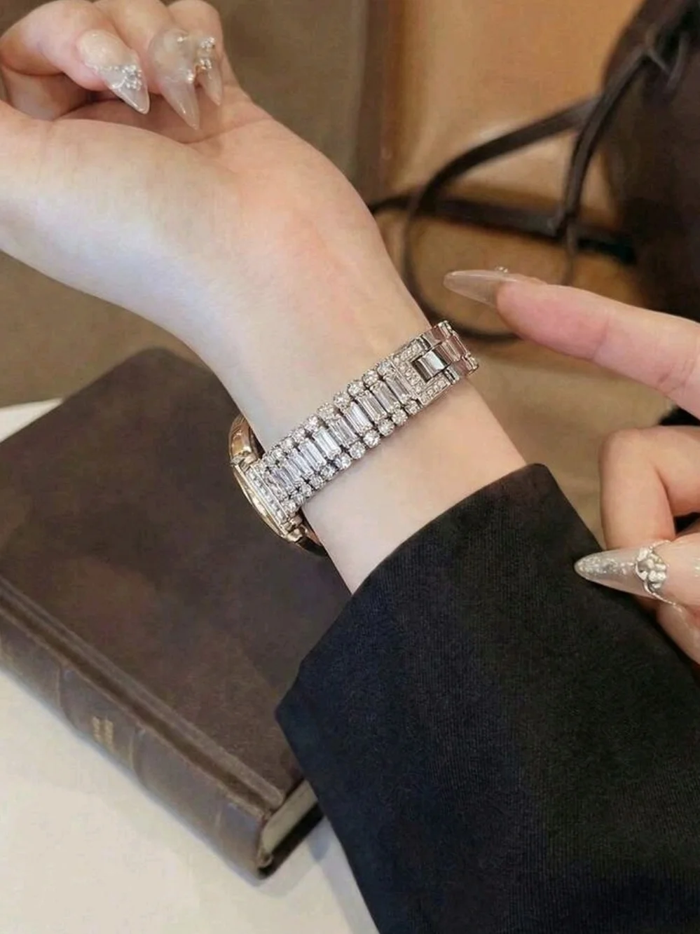 SmartWatch Band Silver Crystal Bracelet